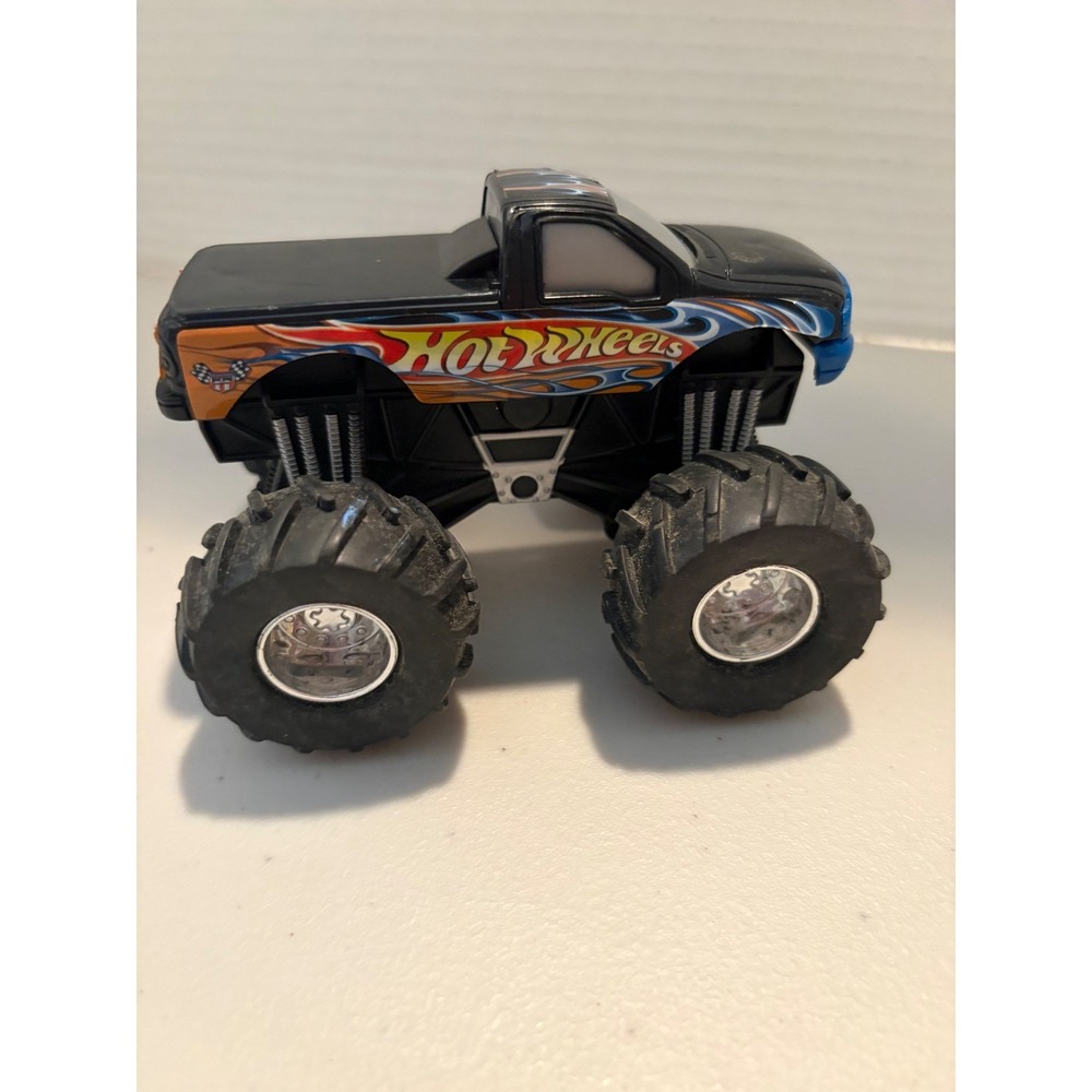 Hot Wheels Monster Jam Truck 2001 Mattel Black Flame Graphics 89853